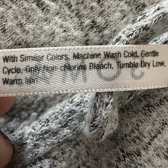 Soma Womens Large Heather Gray Soft Open Cardigan Loungewear Robe Pockets Rayon - Picture 11 of 11